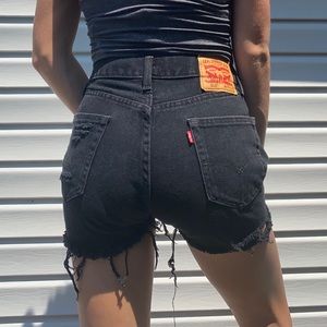 Levi’s Distressed Denim Shorts